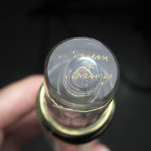 Load image into Gallery viewer, Antique French Sterling Silver & Signed Daum Nancy Glass Traveling Opera Liquor Flask Gold Vermeil