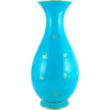 Load image into Gallery viewer, 13" Antique Sevres French Porcelain Turquoise Blue Vase
