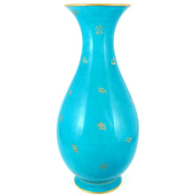 Load image into Gallery viewer, 13" Antique Sevres French Porcelain Turquoise Blue Vase