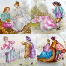 Load image into Gallery viewer, Set of Antique French Sevres Porcelain Hand Painted 10" Plates