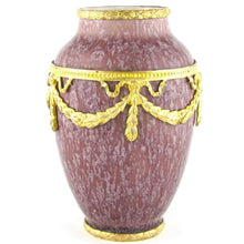 Load image into Gallery viewer, French Paul Milet for Sevres Porcelain Cabinet Vase with Empire Style Gilt Bronze Mounts