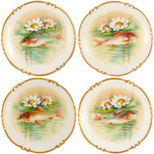Load image into Gallery viewer, 14pc Antique French Limoges Porcelain Signed Hand Painted Fish Set