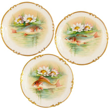 Load image into Gallery viewer, 14pc Antique French Limoges Porcelain Signed Hand Painted Fish Set