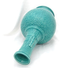 Load image into Gallery viewer, Paul Milet Sevres French Porcelain Vase, Turquoise Chinese Celadon Dragons