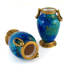 Load image into Gallery viewer, Paul Milet for Sevres Pair French Porcelain Vases, Gilt Bronze Mounts