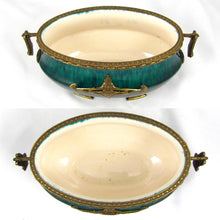 Load image into Gallery viewer, Paul Milet for Sevres French Porcelain Jardiniere, Flambe Glaze, Signed DELAUNAY Bronze Mounts