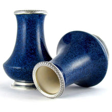 Load image into Gallery viewer, Pair French Paul Milet for Sevres Porcelain Vases Hallmarked Sterling Silver 950 Mounts