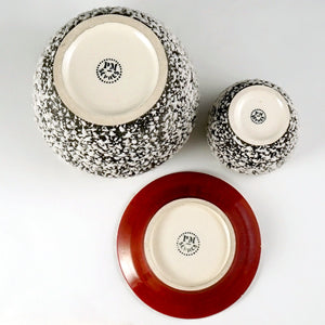 Art Deco Paul Milet Sevres French Ceramic Smoker Set Sang de Boeuf Ox Blood Red Glaze