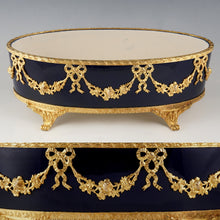 Load image into Gallery viewer, Antique French Sevres Porcelain Paul Milet Jardiniere Gilt Bronze Cobalt Blue
