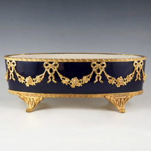 Load image into Gallery viewer, Antique French Sevres Porcelain Paul Milet Jardiniere Gilt Bronze Cobalt Blue
