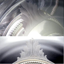 Load image into Gallery viewer, Pair Antique French Sterling Silver & Engraved Glass Compotes