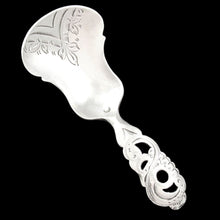 Load image into Gallery viewer, Ornate Antique Dutch Silver Hallmarked Tea Caddy Spoon