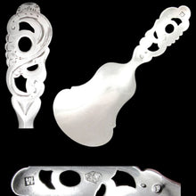 Load image into Gallery viewer, Ornate Antique Dutch Silver Hallmarked Tea Caddy Spoon