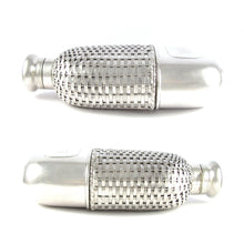Load image into Gallery viewer, Antique Gorham Sterling Silver Basket Weave Whiskey Spirits Hip Flask