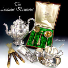 Load image into Gallery viewer, 12 Antique French Sterling Silver Dessert or Coffee Spoons