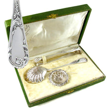 Load image into Gallery viewer, 3pc Antique French Sterling Silver Tea, Coffee & Dessert Serving Set