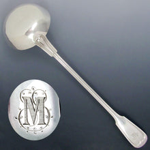 Load image into Gallery viewer, Antique French Sterling Silver Soup Serving Ladle, Original Box
