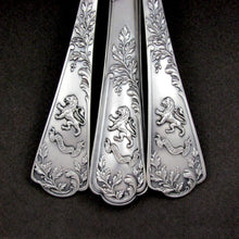 Load image into Gallery viewer, PUIFORCAT Antique French Sterling Silver 3pc Traveler's Dinner Flatware Set