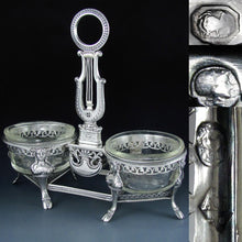 Load image into Gallery viewer, Ambroise Mignerot Antique French Sterling Silver Grand Double Salt Cellar
