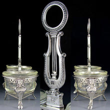 Load image into Gallery viewer, Ambroise Mignerot Antique French Sterling Silver Grand Double Salt Cellar