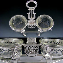 Load image into Gallery viewer, Ambroise Mignerot Antique French Sterling Silver Grand Double Salt Cellar
