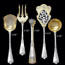 Load image into Gallery viewer, Antique French Sterling Silver Gilt Vermeil Hors d'Oeuvre Servers