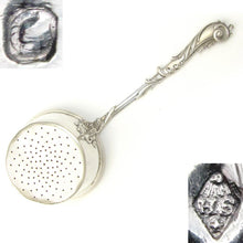 Load image into Gallery viewer, Large Antique French Sterling Silver Tea Strainer by Henri Soufflot