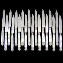 Load image into Gallery viewer, Antique French Sterling Silver Table Knives, Knife Set