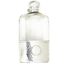 Load image into Gallery viewer, Victorian English Sterling Silver Whiskey Hip Flask London 1899
