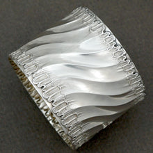 Load image into Gallery viewer, Antique French Sterling Silver Napkin Ring Louis XVI Rococo Motif