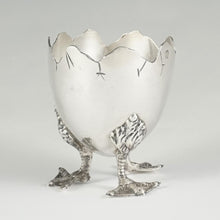 Load image into Gallery viewer, French Sterling Silver Figural Egg Cup, Duck Legs & Feet