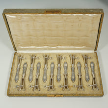 Load image into Gallery viewer, Antique French Sterling Silver PUIFORCAT Bone Holders Set, Lamb Cutlet Pork Chop
