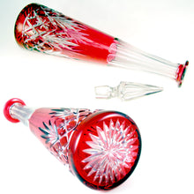 Load image into Gallery viewer, 7pc French Saint Louis Cut Crystal Decanter Set, Massenet Pattern