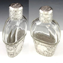 Load image into Gallery viewer, Superb Dutch .833 Silver & Cut Glass Flask