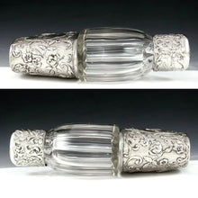 Load image into Gallery viewer, Superb Dutch .833 Silver & Cut Glass Flask