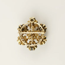 Load image into Gallery viewer, Antique Victorian 14K Gold Brooch Pendant Rose Cut Diamonds