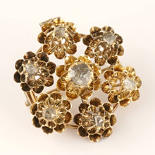 Load image into Gallery viewer, Antique Victorian 14K Gold Brooch Pendant Rose Cut Diamonds