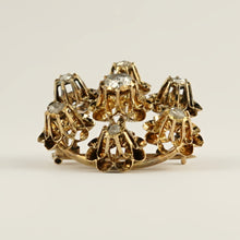 Load image into Gallery viewer, Antique Victorian 14K Gold Brooch Pendant Rose Cut Diamonds