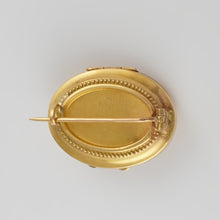Load image into Gallery viewer, Antique Victorian French 18K Gold Locket Brooch Ruby & Pearls