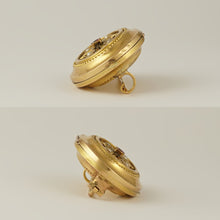 Load image into Gallery viewer, Antique Victorian French 18K Gold Locket Brooch Ruby & Pearls