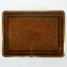 Load image into Gallery viewer, Paul SORMANI Antique French Signed Gaming Box Marquetry Wood Inlay Mother of Pearl Tokens
