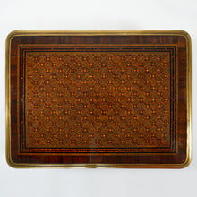 Load image into Gallery viewer, Paul SORMANI Antique French Signed Gaming Box Marquetry Wood Inlay Mother of Pearl Tokens