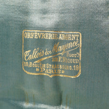 Load image into Gallery viewer, Antique French Sterling Silver Set Dessert Hors d'Oeuvre Servers Aesthetic Movement Gilt Vermeil Engraved Insects