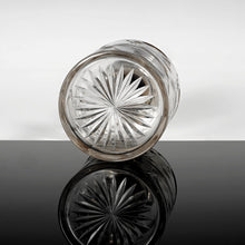 Load image into Gallery viewer, Antique Weinranck & Schmidt German Hanau Silver Cut Crystal Perfume Bottle, Art Nouveau Repousse Flowers