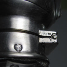 Load image into Gallery viewer, Antique German Hanau Silver Weinranck & Schmidt Cut Crystal Vanity Perfume Bottle, Art Nouveau Repousse