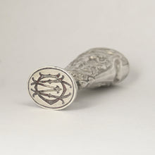 Load image into Gallery viewer, Art Nouveau French .800 Silver Wax Seal, Nude & Dolphins, Firmin Pierre Lasserre