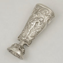 Load image into Gallery viewer, Art Nouveau French .800 Silver Wax Seal, Nude & Dolphins, Firmin Pierre Lasserre