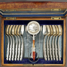 Load image into Gallery viewer, Antique Dutch .833 Silver 15pc Tea / Coffee Flatware Service