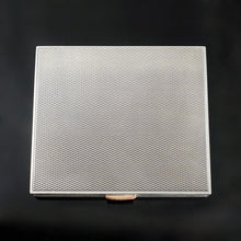 Load image into Gallery viewer, Art Deco French 18K Gold & Silver Jeweled Compact Mirror, Ruby & Sapphire Cabochons