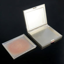 Load image into Gallery viewer, Art Deco French 18K Gold & Silver Jeweled Compact Mirror, Ruby & Sapphire Cabochons